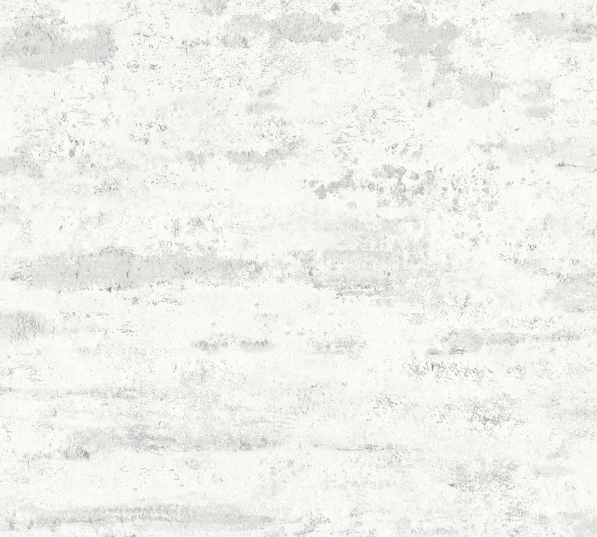 374152_1 White non-woven vinyl wallpaper with subtle pattern