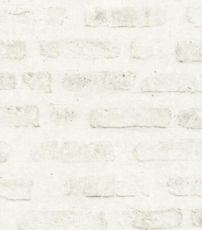 Gray non-woven vinyl wallpaper with modern pattern