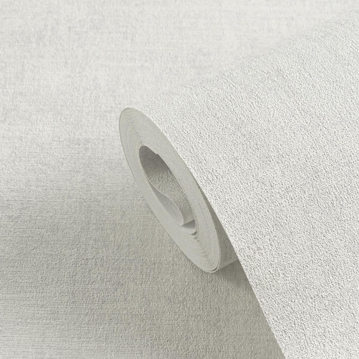 374231_1 Gray non-woven wallpaper with vinyl surface