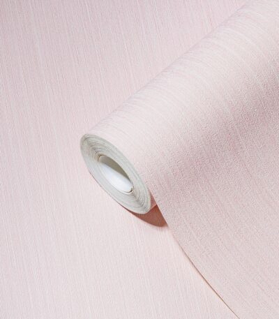 Pink non-woven vinyl wallpaper with subtle pattern
