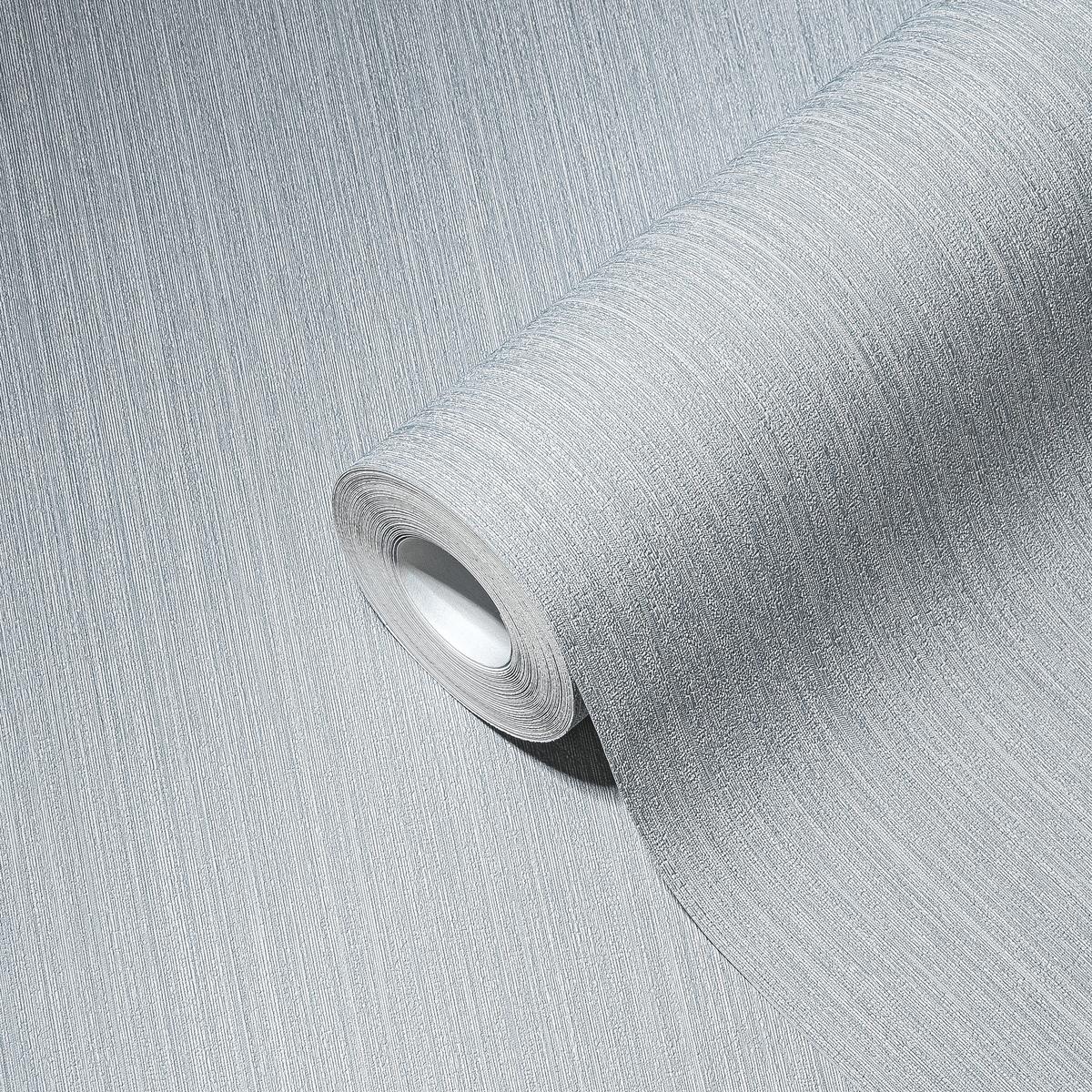 380985_1 Gray non-woven vinyl wallpaper with subtle texture