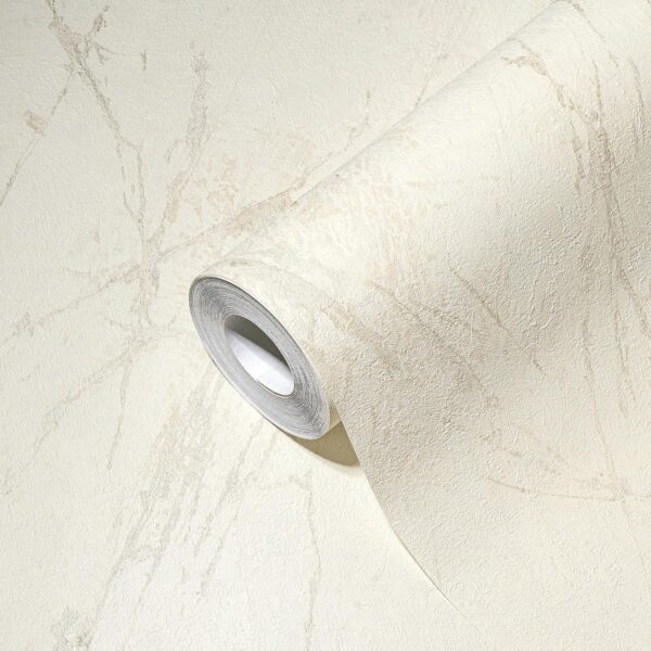 Cream non-woven vinyl wallpaper European design