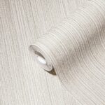 Gray non-woven vinyl wallpaper with modern design