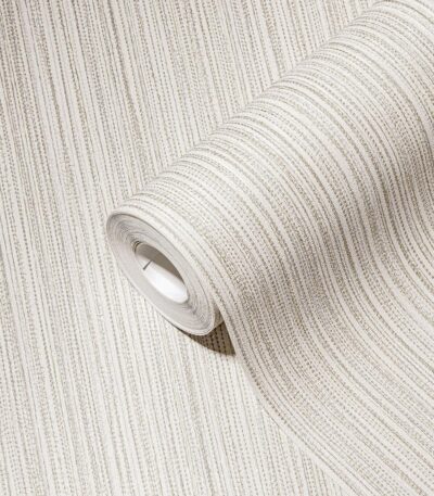 Gray non-woven vinyl wallpaper with modern design