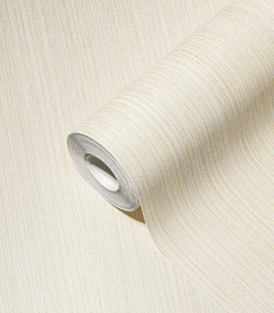 Cream non-woven vinyl wallpaper with soft texture