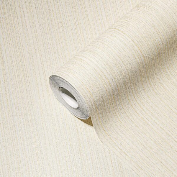 Cream non-woven vinyl wallpaper with soft texture