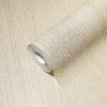 Beige non-woven vinyl wallpaper for elegant interiors