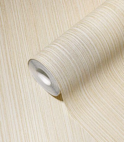 Beige non-woven vinyl wallpaper for elegant interiors