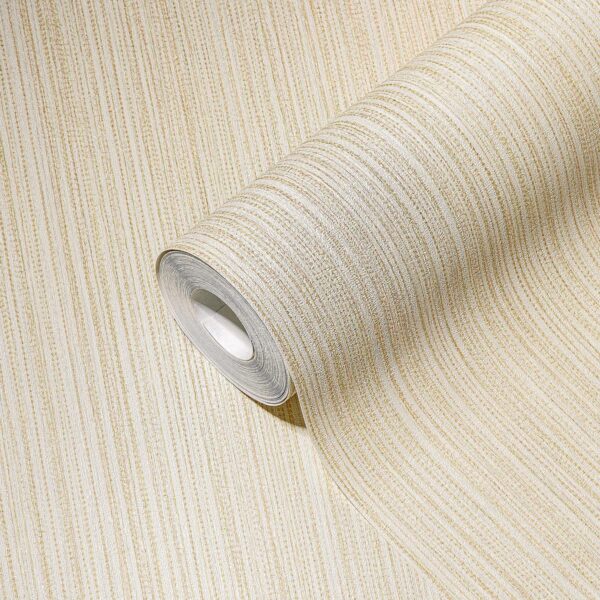 Beige non-woven vinyl wallpaper for elegant interiors