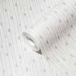 cream non-woven vinyl wallpaper with subtle texture