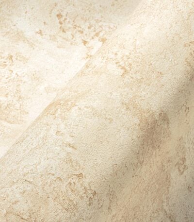 Beige non-woven vinyl wallpaper with subtle texture