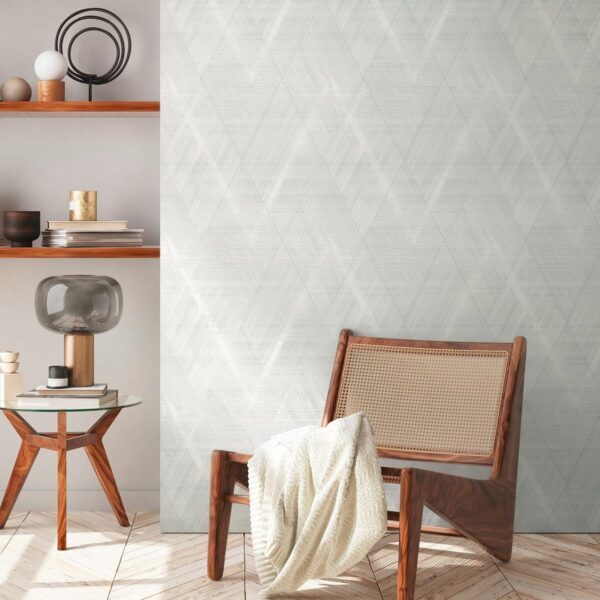 Cream non-woven vinyl wallpaper with straight match