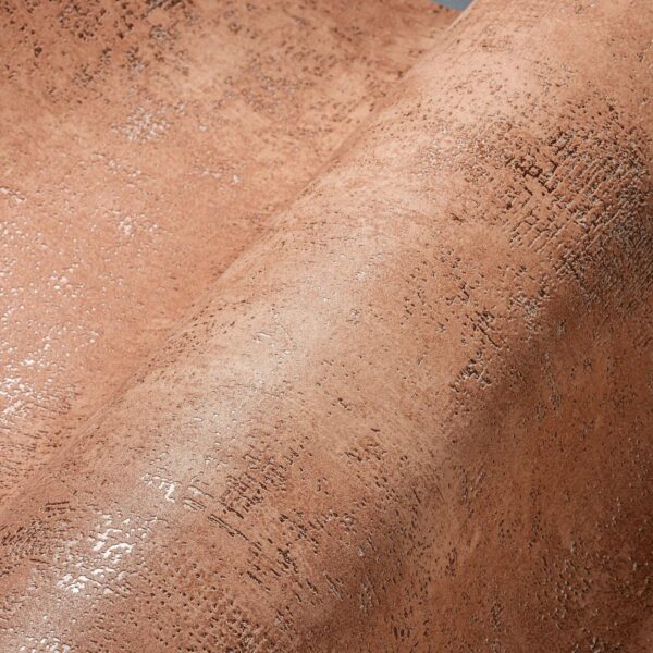 Brown non-woven vinyl wallpaper with warm tones