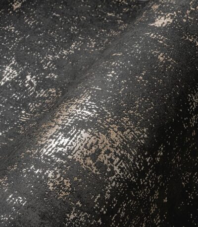 Black non-woven vinyl wallpaper for modern interiors
