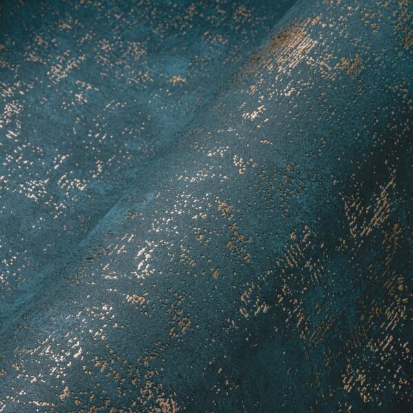 Blue non-woven vinyl wallpaper with modern design