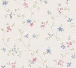 Vinyl surface cream non-woven wallpaper free match style