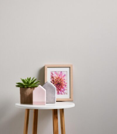 White non-woven vinyl wallpaper for interiors