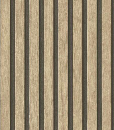 Beige non-woven vinyl wallpaper with subtle texture