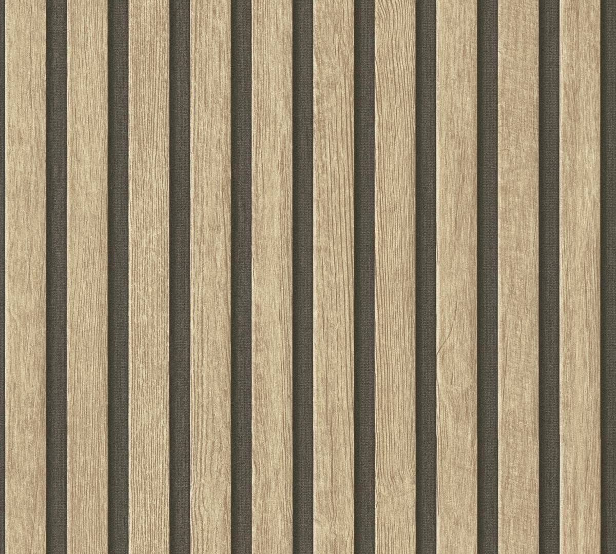 391091_1 Beige non-woven vinyl wallpaper with subtle texture
