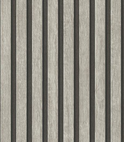 Gray non-woven vinyl wallpaper with modern texture