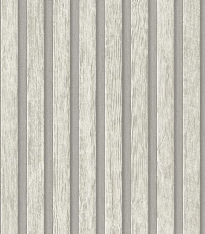 Gray non-woven vinyl wallpaper with subtle texture