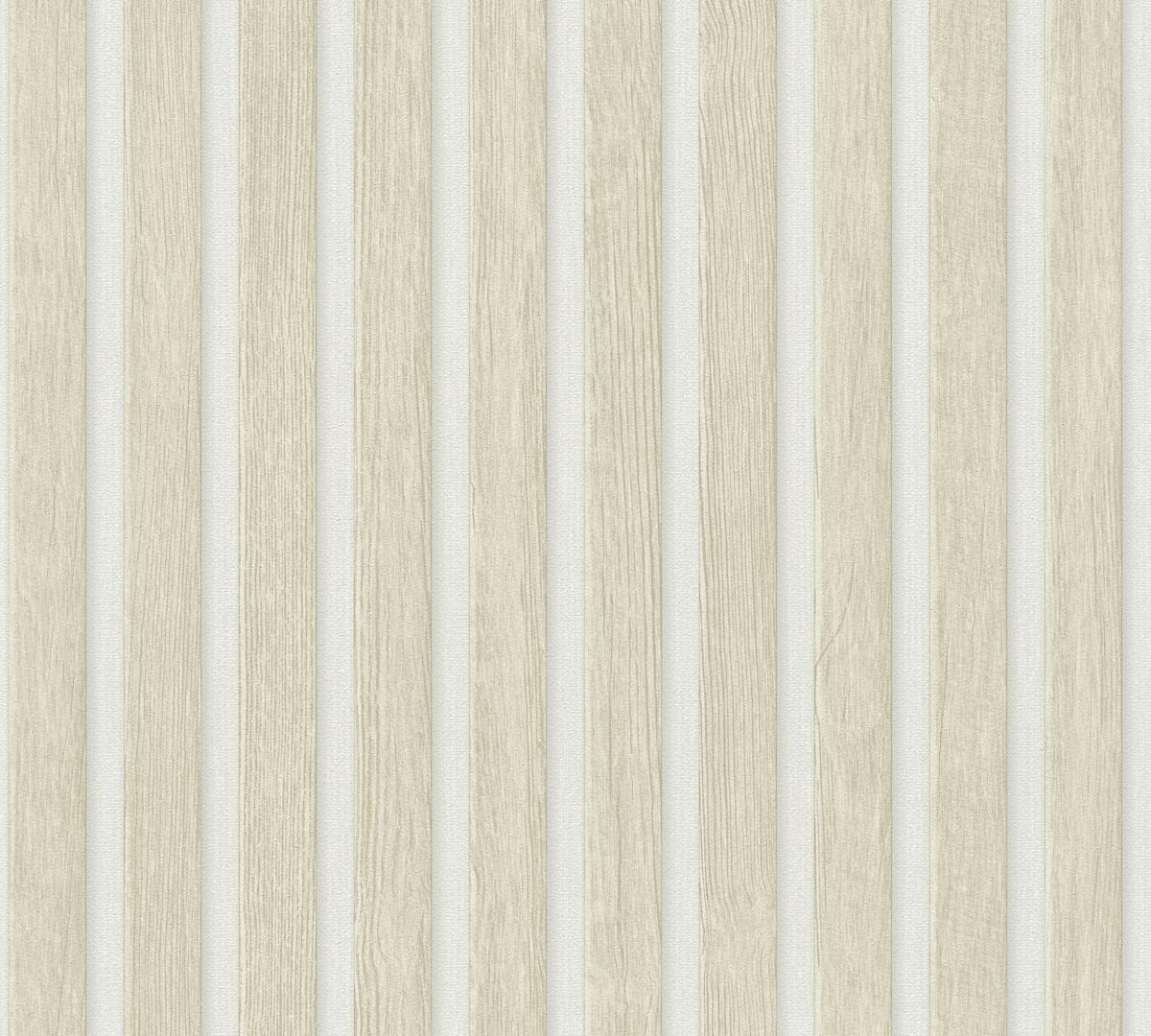 391097_1 Beige non-woven vinyl wallpaper with subtle texture
