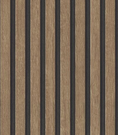 brown non-woven vinyl wallpaper with textured design