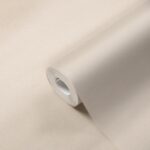 Cream coloured non-woven vinyl wallpaper for living spaces