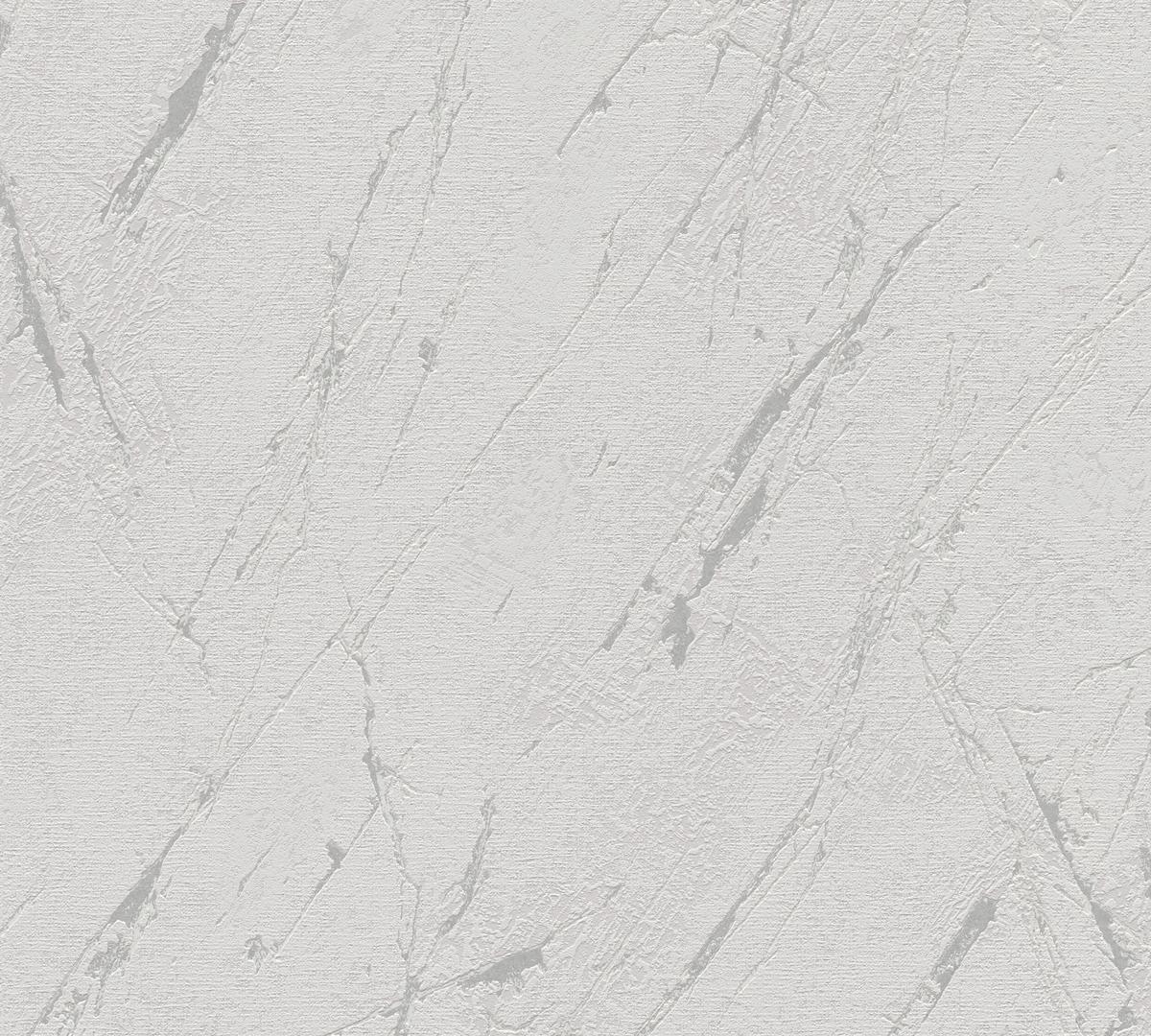 393361_1 Gray non-woven vinyl wallpaper with subtle texture