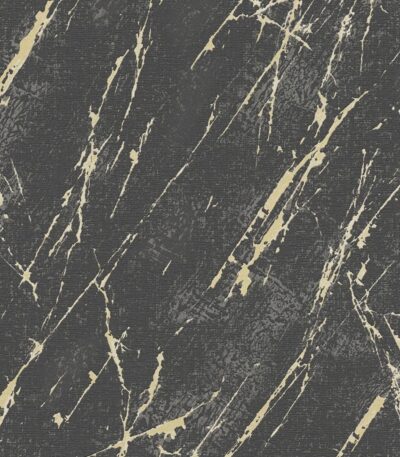 Black non-woven vinyl wallpaper with modern design