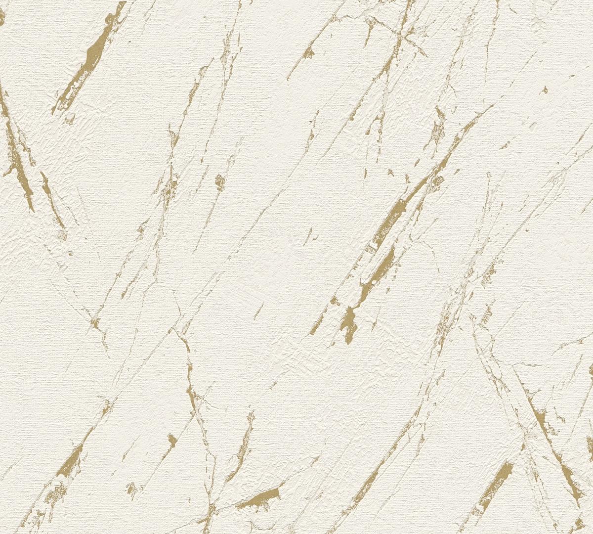393364_1 Beige non-woven vinyl wallpaper with subtle pattern