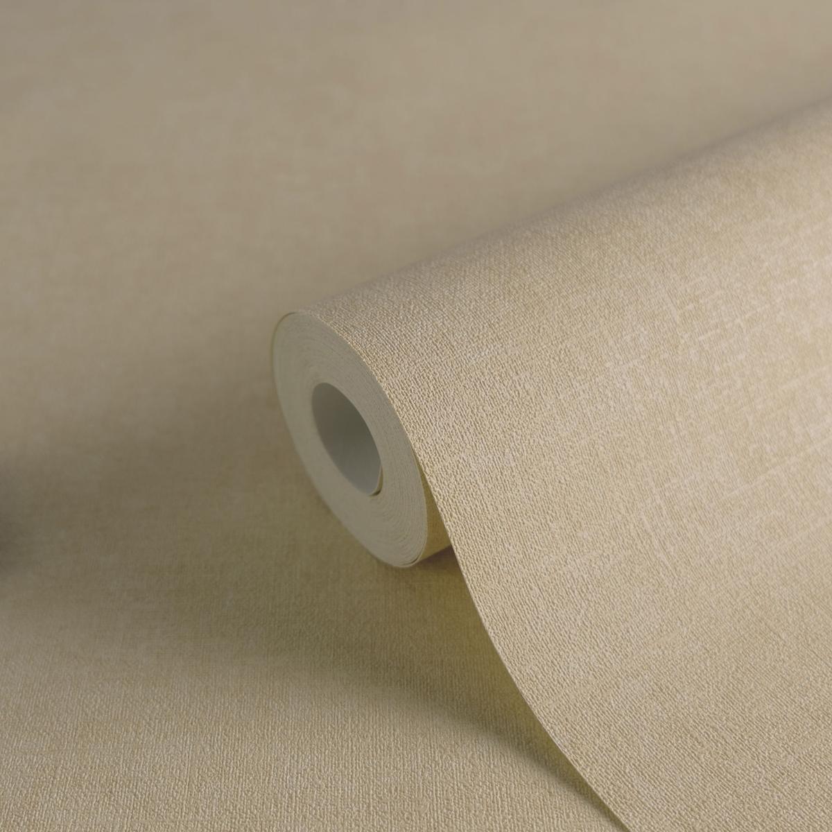 395653_1 Beige non-woven vinyl wallpaper with subtle pattern