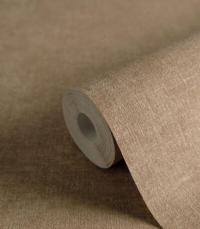 Brown non-woven vinyl wallpaper with modern design