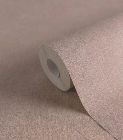 Brown non-woven vinyl wallpaper with modern pattern