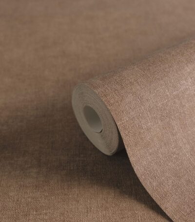 Brown non-woven vinyl wallpaper with metropolitan design