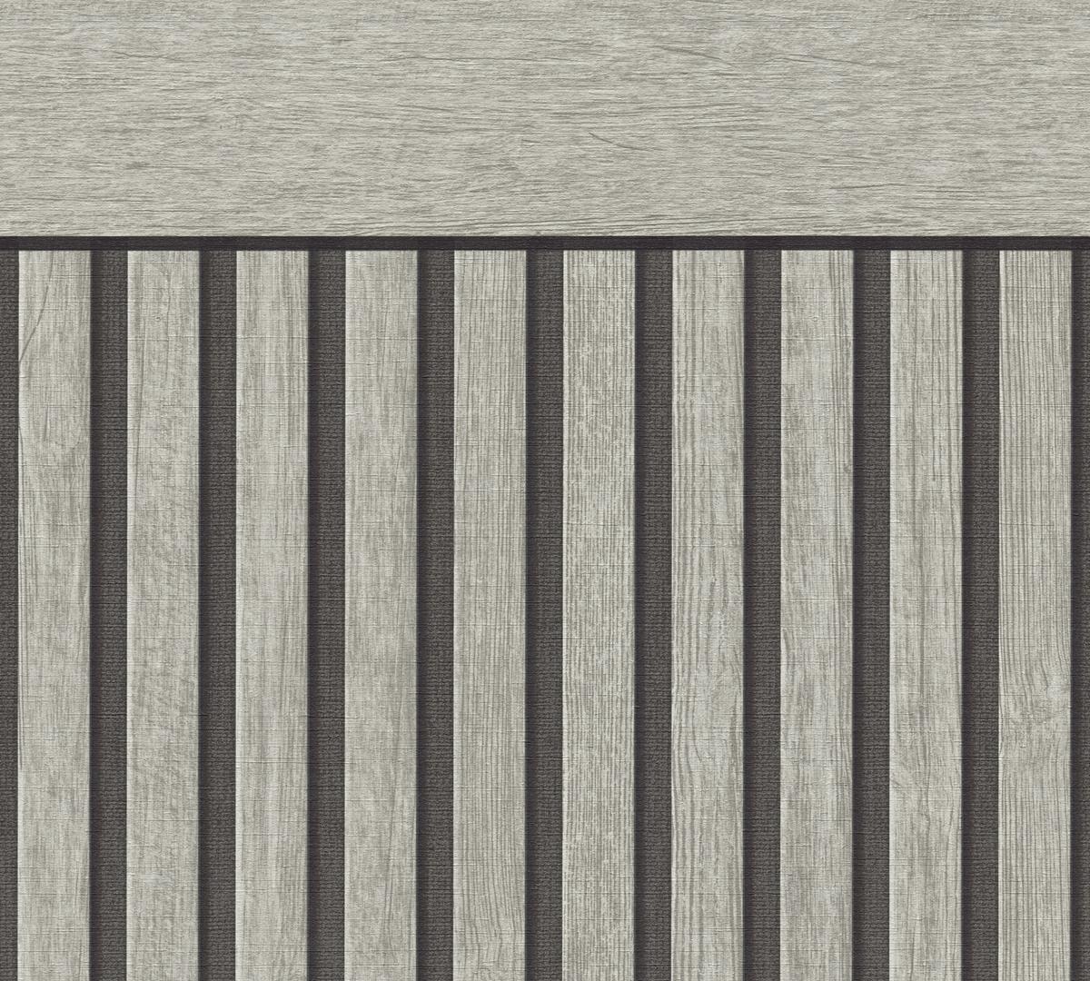 397442_1 Greige non-woven vinyl wallpaper for modern interiors