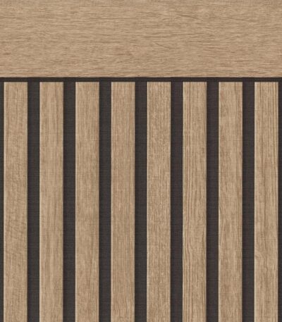Brown non-woven vinyl wallpaper with textured pattern