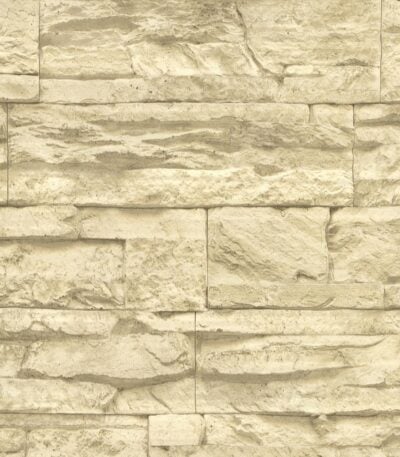Beige non-woven vinyl wallpaper with subtle pattern