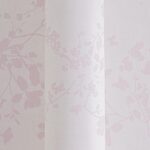 Non-woven vinyl wallpaper in delicate pink floral design