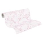 Premium pink non-woven vinyl wallpaper with repeating pattern