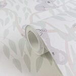 Vinyl beige wallpaper non-woven backing elegant design