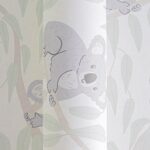 Non-woven beige vinyl wallpaper with subtle pattern