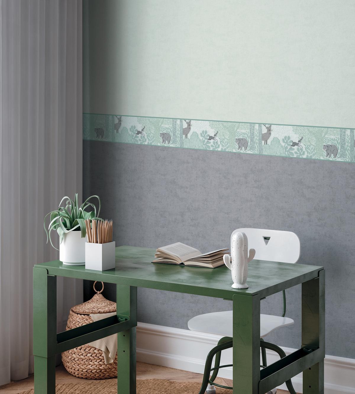 771787_1 White non-woven vinyl wallpaper with subtle pattern