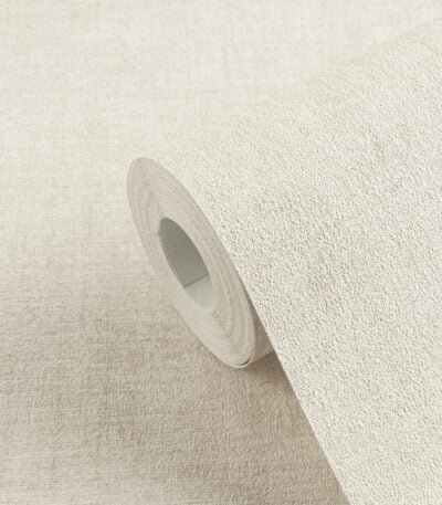 Beige non-woven vinyl wallpaper with free match design
