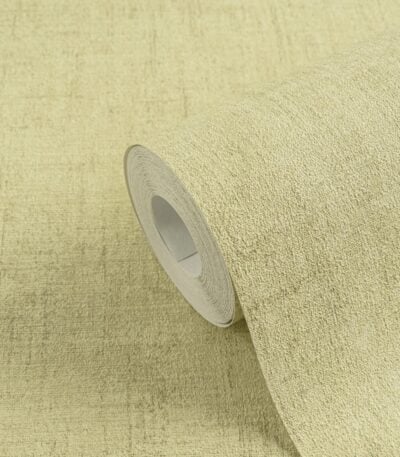 Beige non-woven wallpaper with vinyl surface