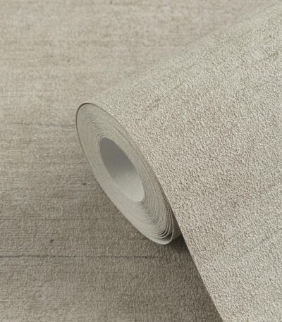 Brown non-woven wallpaper with offset match pattern