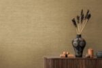 Vinyl surface brown non-woven wallpaper roll