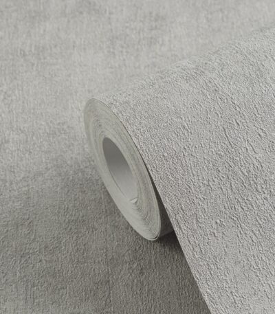 Gray non-woven wallpaper with free match pattern