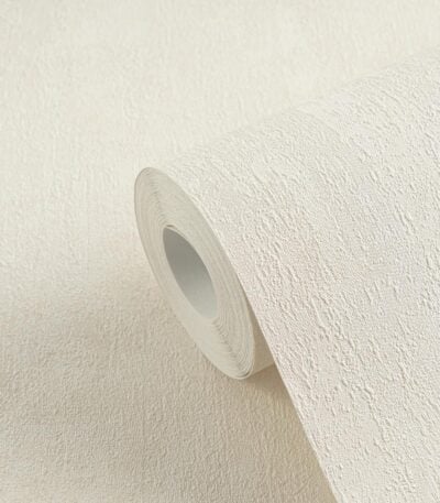 Beige non-woven vinyl wallpaper with free match design