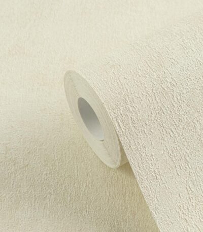 Beige non-woven vinyl wallpaper with free match design
